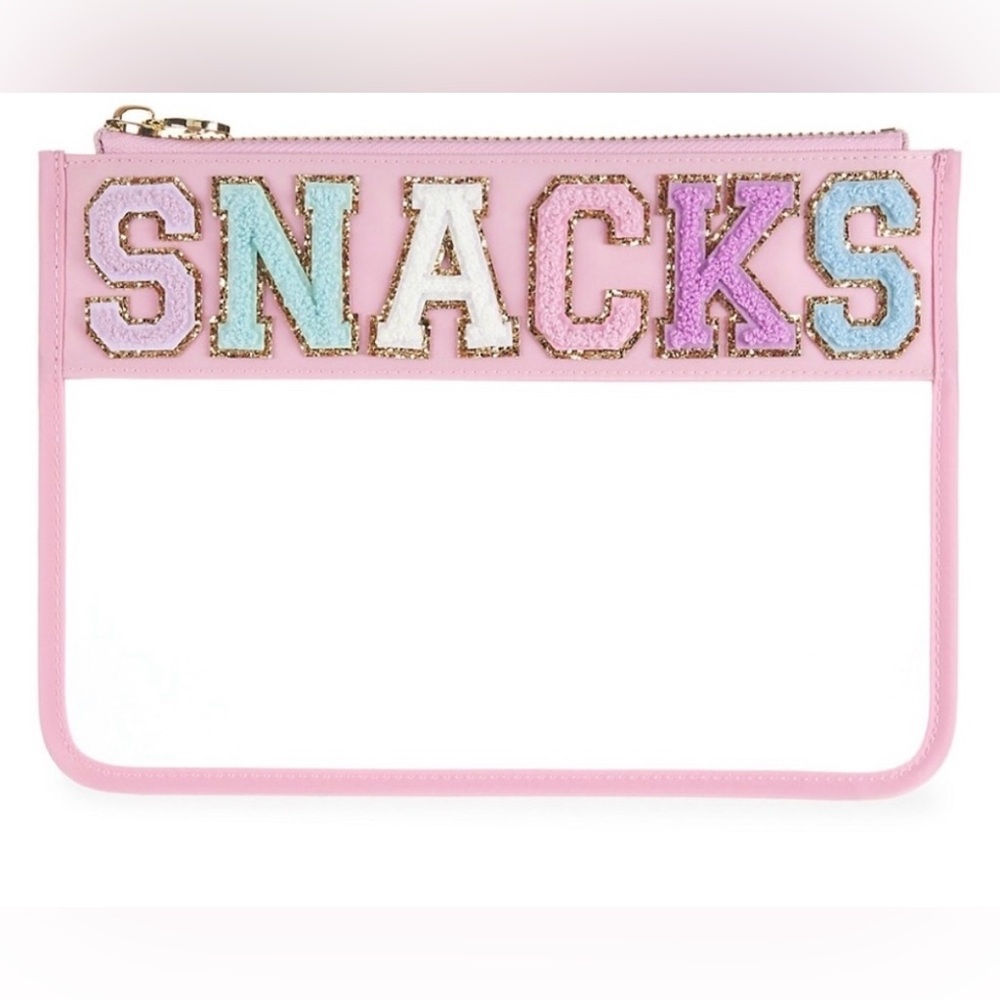 Stoney Clover LN clear flat flamingo snack pouch
NWT